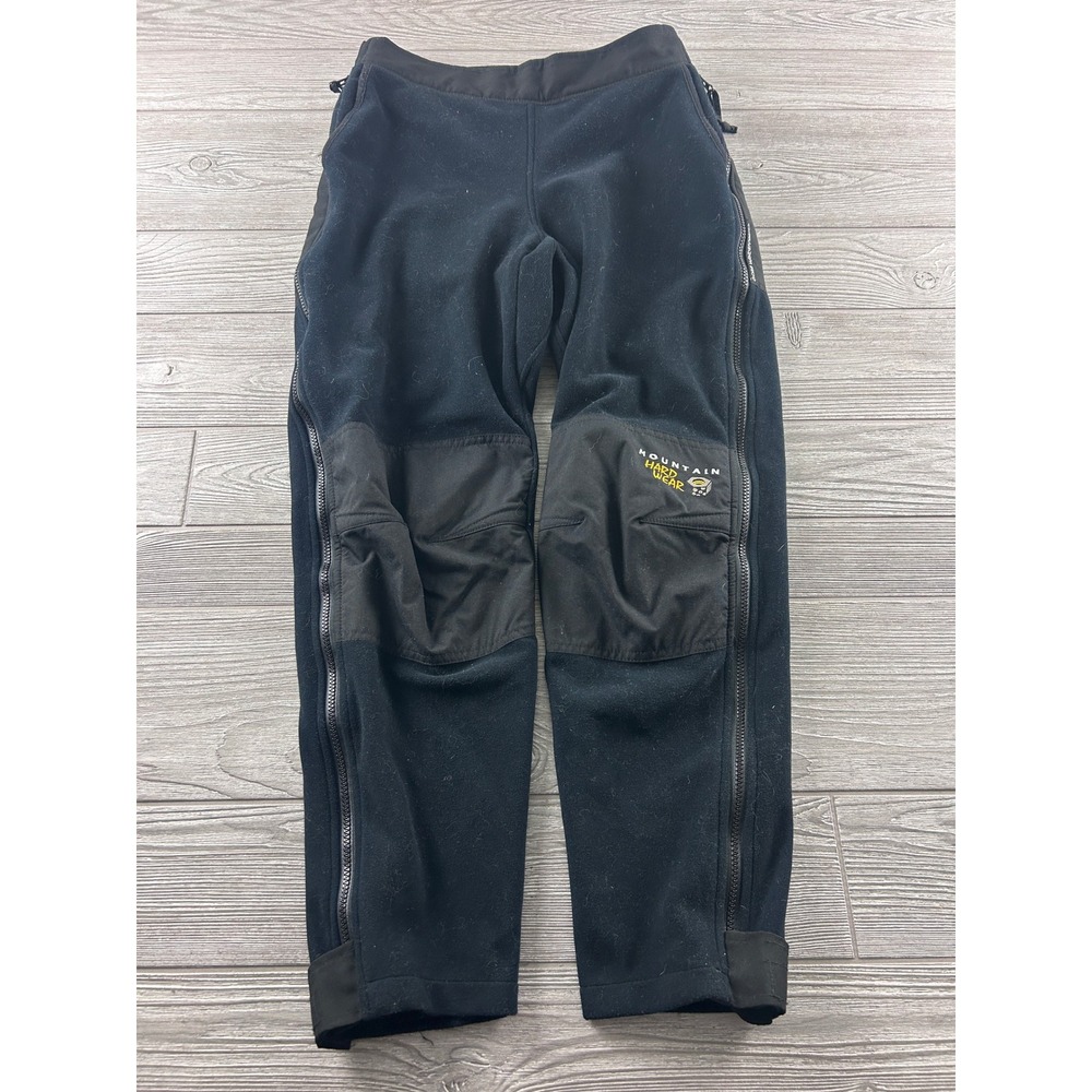 Mountain Hardwear Womens 8 Black Fleece Full Zip Side Pants Reinforced Knee Seat